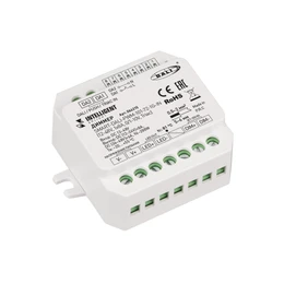 Фото #1 товара INTELLIGENT ARLIGHT Диммер SMART-DALI-PWM-101-72-1G-IN Белый (12-48V, 1x8A, 0/1-10V, Triac) (IARL, IP20 Пластик, 5 лет)