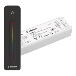 Фото #1 товара INTELLIGENT ARLIGHT Диммер SMART-SET-PWM-104-52-RGB-SUF White (12-24V, 3x4A, ПДУ LINE, 2.4G) (IARL, Контроллер)