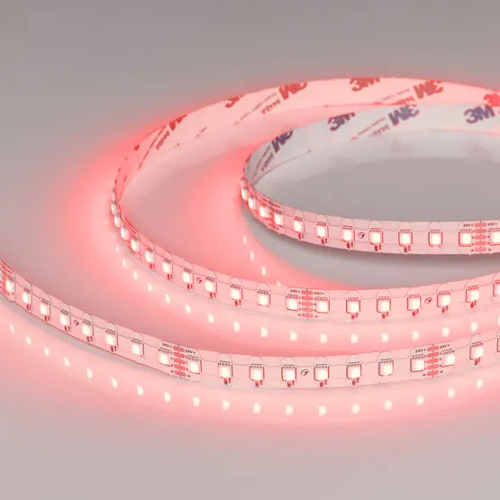 Фото #1 товара Светодиодная лента герметичная RZ-NANO-H96-12mm 24V RGBW-White (12 W/m, IP54, 5m) (Arlight, CRI>90)