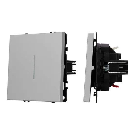 Фото #1 товара Механизм выключателя одноклавишный проходной LED SWT-NOBE-MKP1-SFPL-L-IS (230V, 10A) (Arlight, -)