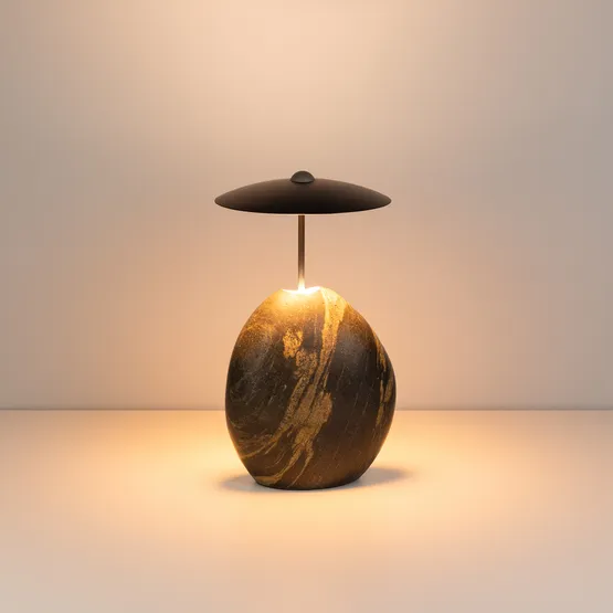 Фото #2 товара Светильник SP-UMANI-TAB-S25x34-6W Warm2700 (BK, 90 deg, 230V) (Arlight, IP20, Натуральный камень, 5 лет)