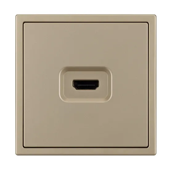 Фото #2 товара Механизм HDMI розетки SCT-NOBE-MHD1-SFPL-GD (Arlight, Золотой песок)