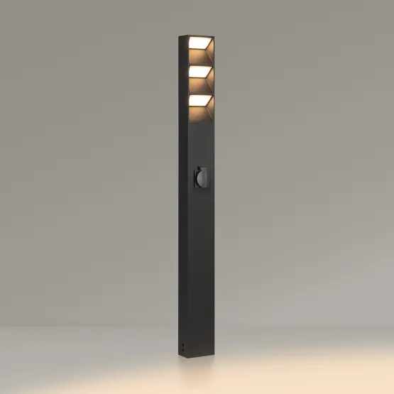Фото #3 товара Светильник LGD-TILLIS-BOLL-SOCKET-H900-12W Warm3000 (GR, 92 deg, 230V) (Arlight, IP54 Металл, 3 года)