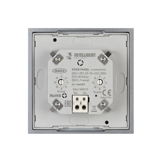 Фото #4 товара INTELLIGENT ARLIGHT Кнопочная панель DALI-201-23-1G-4SC-DIM-DT6-IN Silver (BUS, Frame) (IARL, IP20 Металл, 3 года)