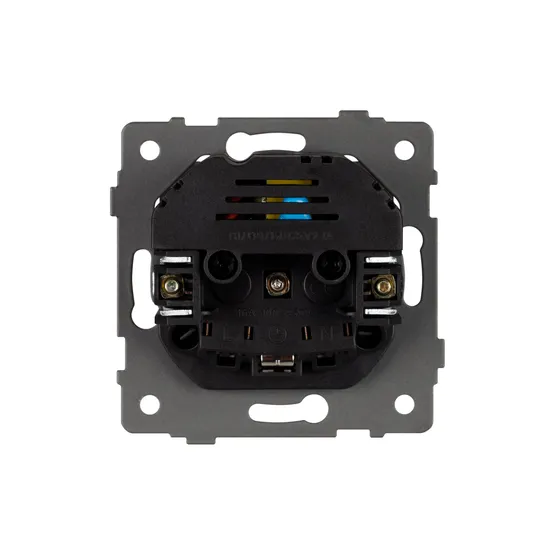 Фото #2 товара Механизм розетки с USB зарядкой SCT-MUAC-PL-BK-V (250V, 16A) (Arlight, -)