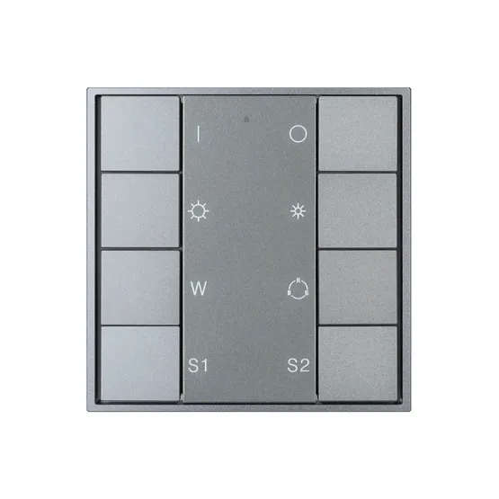 Фото #3 товара INTELLIGENT ARLIGHT Кнопочная панель DALI-201-23-1G-2SC-RGBW-DT8-IN Silver (BUS, Frame) (IARL, IP20 Металл, 3 года)
