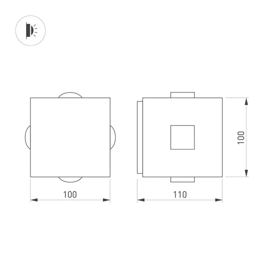 Фото #4 товара Светильник LGD-VERSATI-4x3W Warm3000 (Черный, 4x3 deg, 230V) (Arlight, IP65 Металл, 3 года)