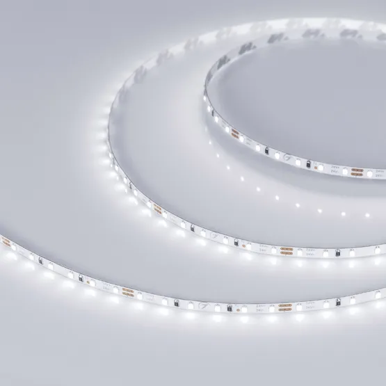 Фото #2 товара Светодиодная лента MICROLED-5000L 24V White5500 4mm (2216, 120 LED/m, LUX) (Arlight, 5.4 Вт/м, IP20)
