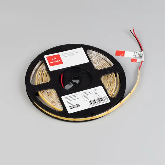 Фото #2 товара Светодиодная лента герметичная COB-SE-X544-8mm 24V Warm2700 (11 W/m, IP65, 5m) (Arlight, -)