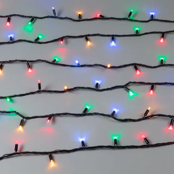 Фото #4 товара Светодиодная гирлянда ARD-STRING-CLASSIC-10000-BLACK-100LED-LIVE RGB (230V, 7W) (Ardecoled, IP65)