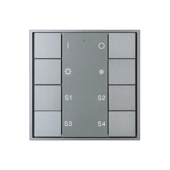 Фото #3 товара INTELLIGENT ARLIGHT Кнопочная панель DALI-201-23-1G-4SC-DIM-DT6-IN Silver (BUS, Frame) (IARL, IP20 Металл, 3 года)