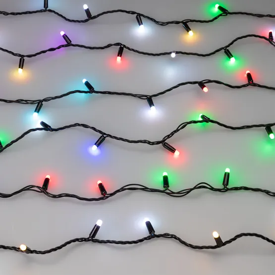 Фото #7 товара Светодиодная гирлянда ARD-STRING-CLASSIC-20000-BLACK-200LED-MILK-SYNC RGB (230V, 13W) (Ardecoled, IP65)