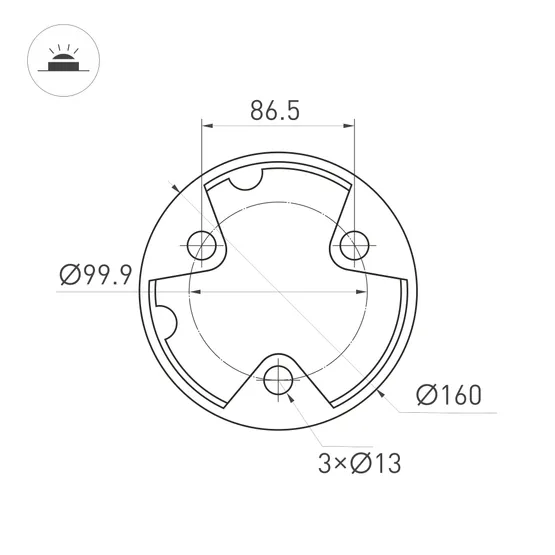 Фото #4 товара Светильник LGD-GUIDE-BOLL-H1000-20W Warm3500-MIX (GR, 280 deg, 230V) (Arlight, IP65 Металл, 5 лет)