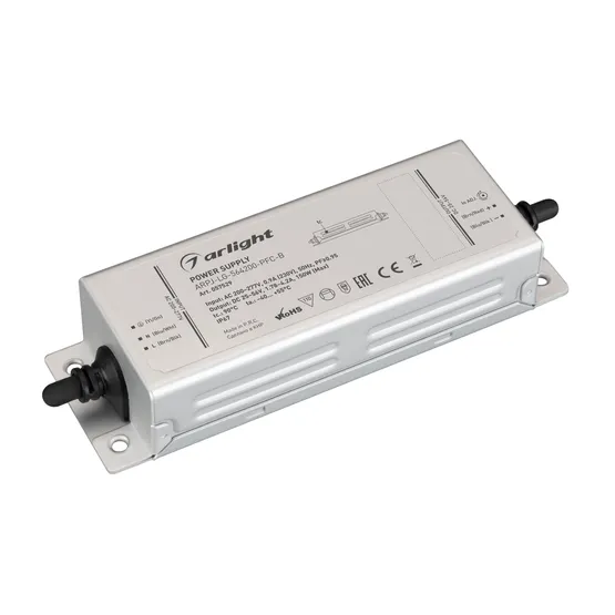Фото товара Блок питания ARPJ-LG-564200-PFC-B (150W, 25-56V, 1.78-4.2A) (Arlight, IP67 Металл, 5 лет)