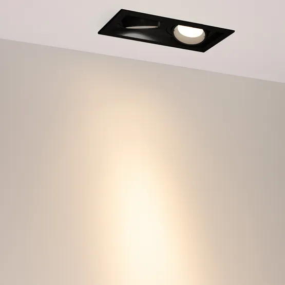 Фото #3 товара Светильник MS-VORTEX-BUILT-S210x117-2x20W Warm3000 (BK-BK, 20 deg, 230V) (Arlight, IP20 Металл, 5 лет)