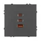Минифото #2 товара ARL NOBE USB Розетка тип А+С+С софт-тач серый базальт SCT-MUACC-SFPL-FC-GR (65W, QC3) (Arlight, -)