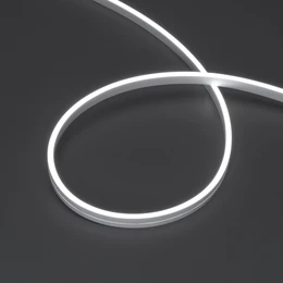 Фото #1 товара Светодиодная лента герметичная MOONLIGHT-SIDE-A168-4x10mm 24V White6000 (7.2 W/m, IP65, 5m, wire x2) (Arlight, Вывод прямой, 3 года)